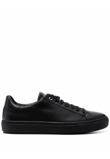 Canali lo-top leather trainers - Schwarz