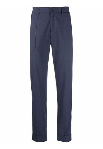 Canali straight-leg tailored trousers - Blau