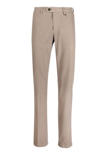 Canali slim-cut trousers - Nude