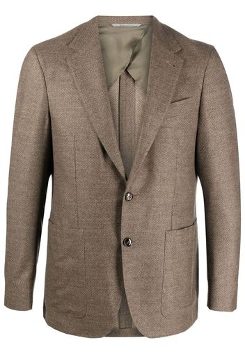 Canali single-breasted wool blazer - Braun