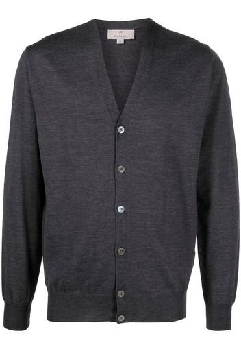 Canali button-up knitted cardigan - Grau