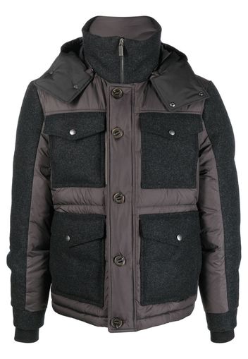 Canali hooded padded jacket - Grau