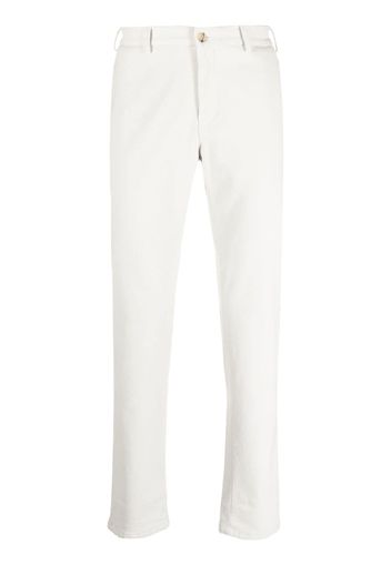 CANALI slim cut cotton chino trousers - Grau