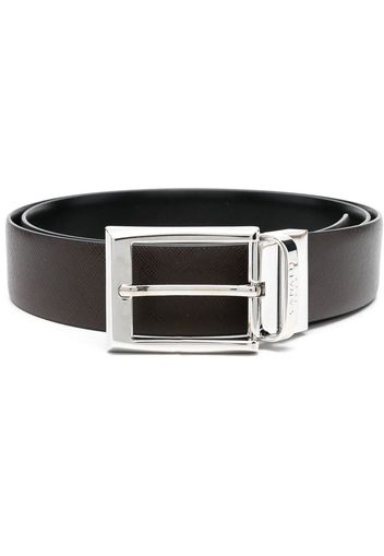 Canali buckled leather belt - Braun