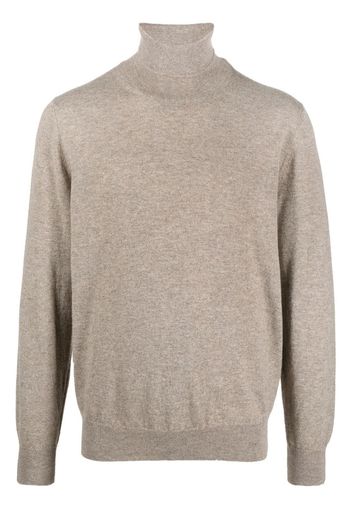 Canali roll neck cashmere jumper - Nude