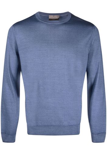 Canali wool-silk blend sweatshirt - Blau