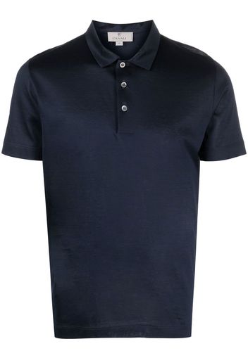 Canali Kurzärmeliges Poloshirt - Blau