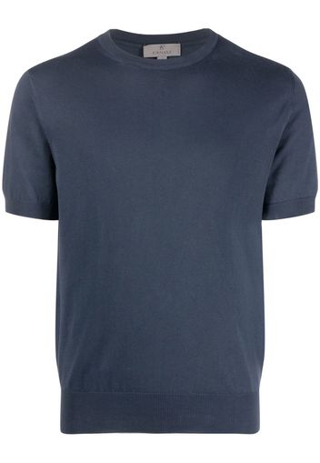 Canali round neck short-sleeved T-shirt - Blau