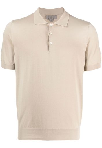 Canali knitted polo shirt - Nude