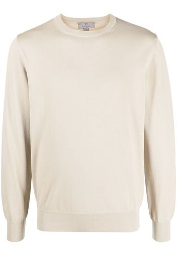 Canali round-neck knit jumper - Nude