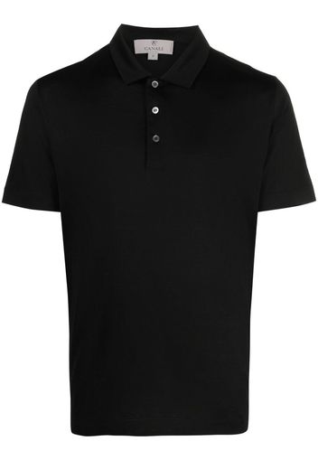 Canali short-sleeved polo shirt - Schwarz