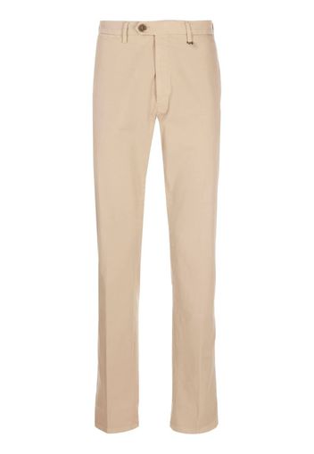 Canali straight-leg chino trousers - Nude