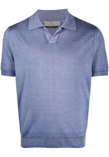 Canali short-sleeve polo shirt - Blau