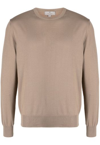 Canali Pullover mit rundem Ausschnitt - Braun