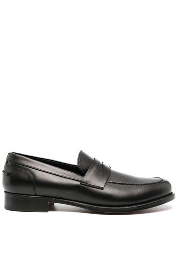 Canali calf leather loafers - Schwarz