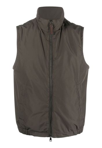 Canali padded zip-up gilet - Grün