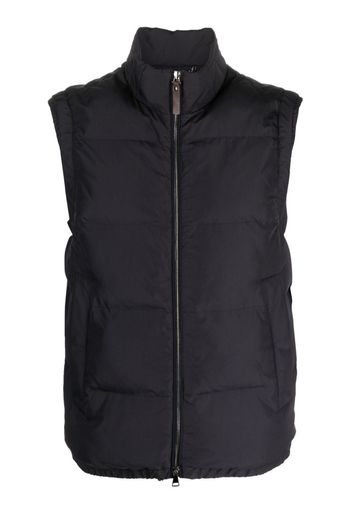 Canali zip-up padded gilet - Blau