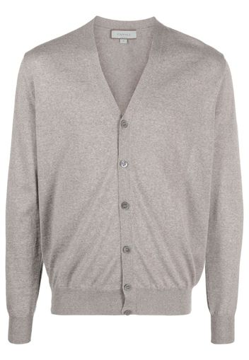 Canali Merinocardigan mit V-Ausschnitt - Nude