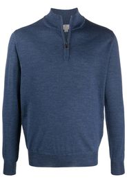 Canali Pullover mit Reißverschluss - Blau