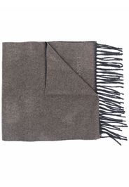 Canali fringe-trimmed knitted scarf - Nude