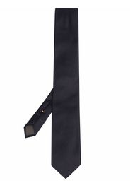 Canali textured silk tie - Blau