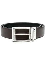 Canali buckled leather belt - Braun