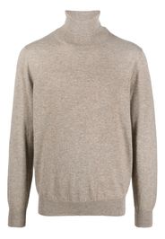 Canali roll neck cashmere jumper - Nude