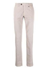 Canali pressed-crease cotton chinos - Grau