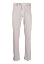 Canali straight-leg chino trousers - Grau