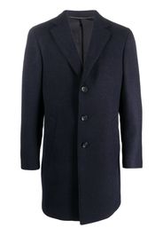 Canali single-breasted wool coat - Blau