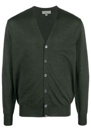 Canali Merinocardigan mit V-Ausschnitt - Grün