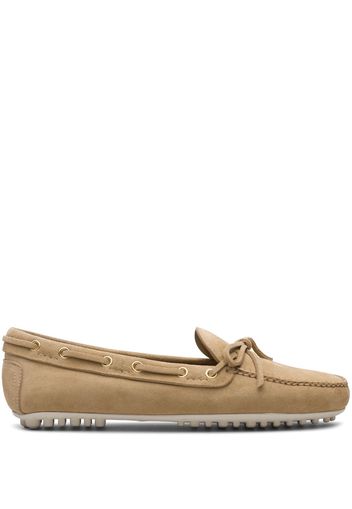 Car Shoe Lux Driving suede loafers - Nude