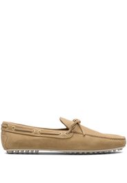 Car Shoe Lux Driving suede loafers - Nude