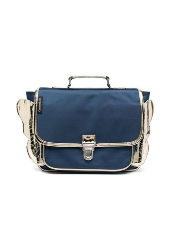 Caramel butterfly-detail backpack - Blau