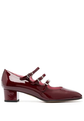 Carel Paris kina 45mm square-toe pumps - Rot