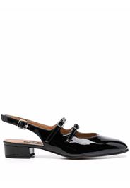 Carel Peche patent-leather slingback pumps - Schwarz