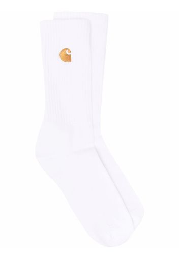 Carhartt WIP embroidered logo socks - Weiß