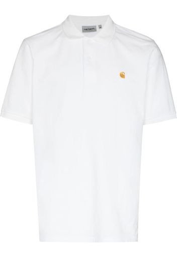 Carhartt WIP embroidered-logo polo shirt - Weiß