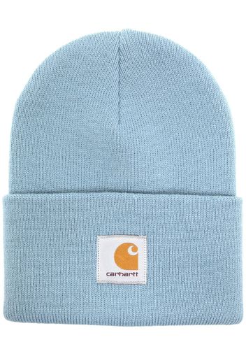 Carhartt WIP logo-patch knitted hat - Blau