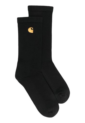 Carhartt WIP embroidered ankle socks - Schwarz