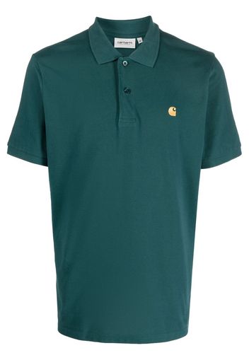 Carhartt WIP embroidered-logo polo shirt - Grün