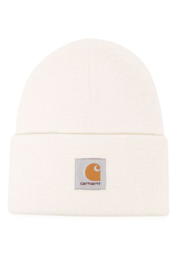 Carhartt WIP logo-patch knit beanie - Nude