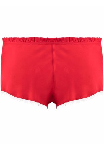 Carine Gilson Shorts mit blumigem Detail - Rot