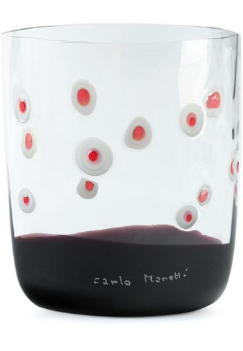 Carlo Moretti Gepunktetes Glas - Violett