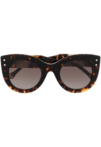 Carolina Herrera cat-eye frame sunglasses - Braun