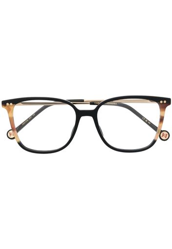 Carolina Herrera tortoiseshell-effect glasses - Schwarz