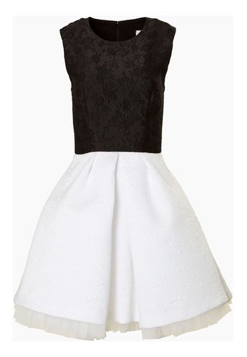 Carolina Herrera Jacquard-Midikleid - Schwarz