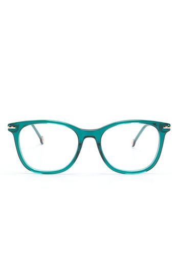 Carolina Herrera square-frame clear-lenses glasses - Grün