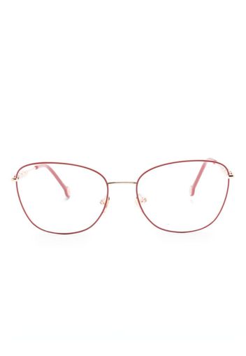 Carolina Herrera cat-eye metallic glasses - Rot