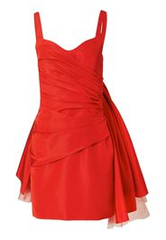 Carolina Herrera tulle-bow sleeveless minidress - Rot